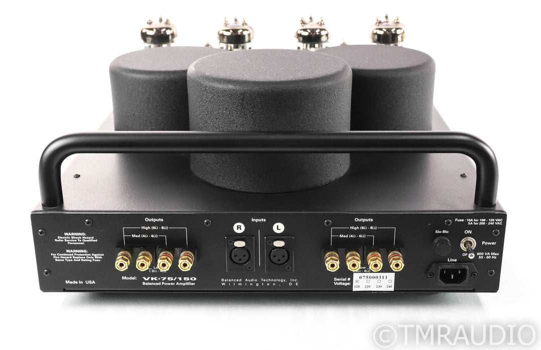BAT VK-75SE Stereo Tube Amplifier; VK75SE; Balanced Audio Technology; New Tubes