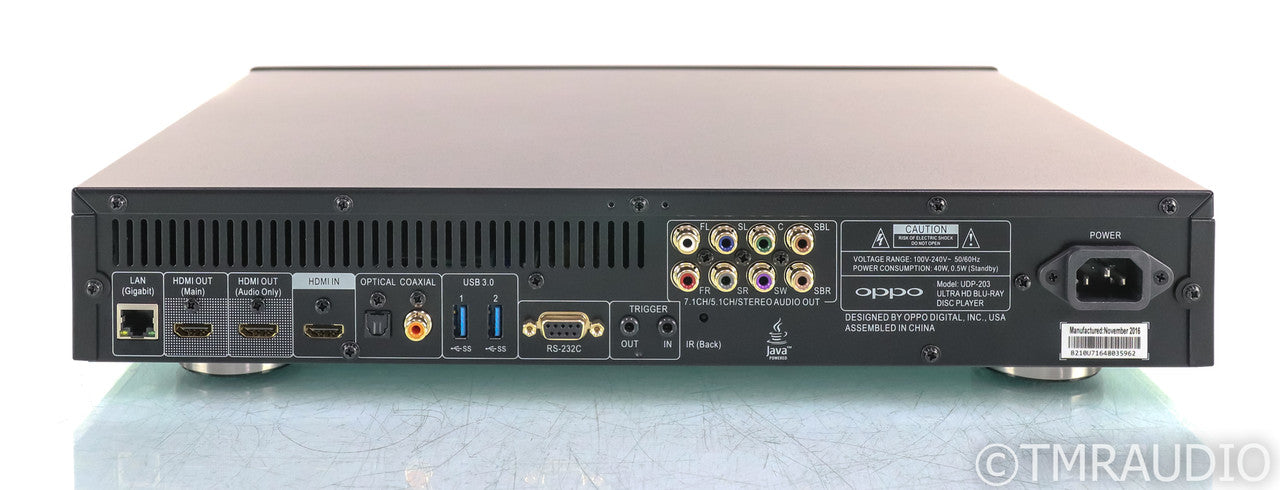 Oppo UDP-203 Universal 4K UHD Blu-Ray Player; UDP203; HDR; Remote