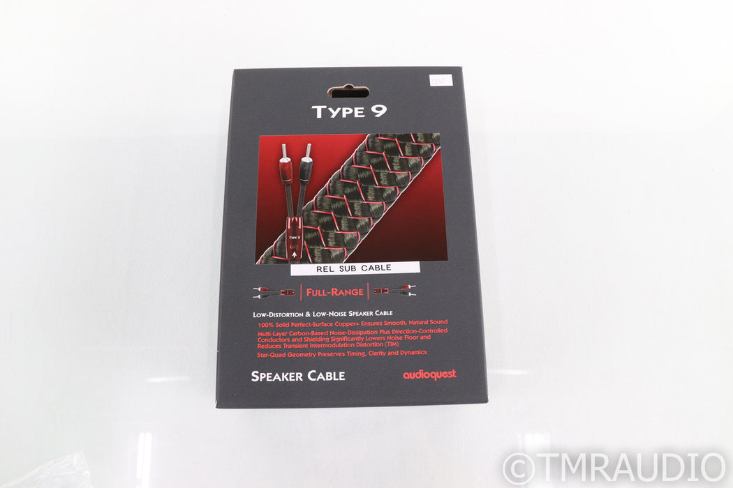 AudioQuest Type 9 REL High Level Subwoofer Cable; 72v DBS (Open Box w/ Warranty)