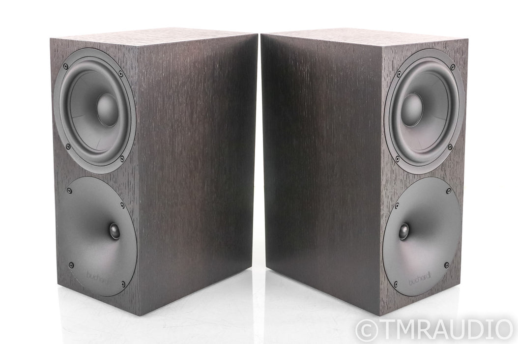 Buchardt S400 Bookshelf Speakers; Black Oak Pair