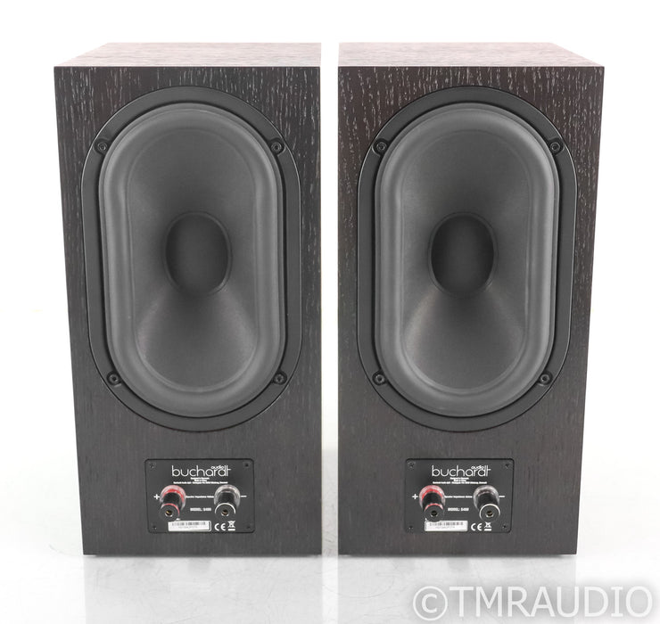 Buchardt S400 Bookshelf Speakers; Black Oak Pair