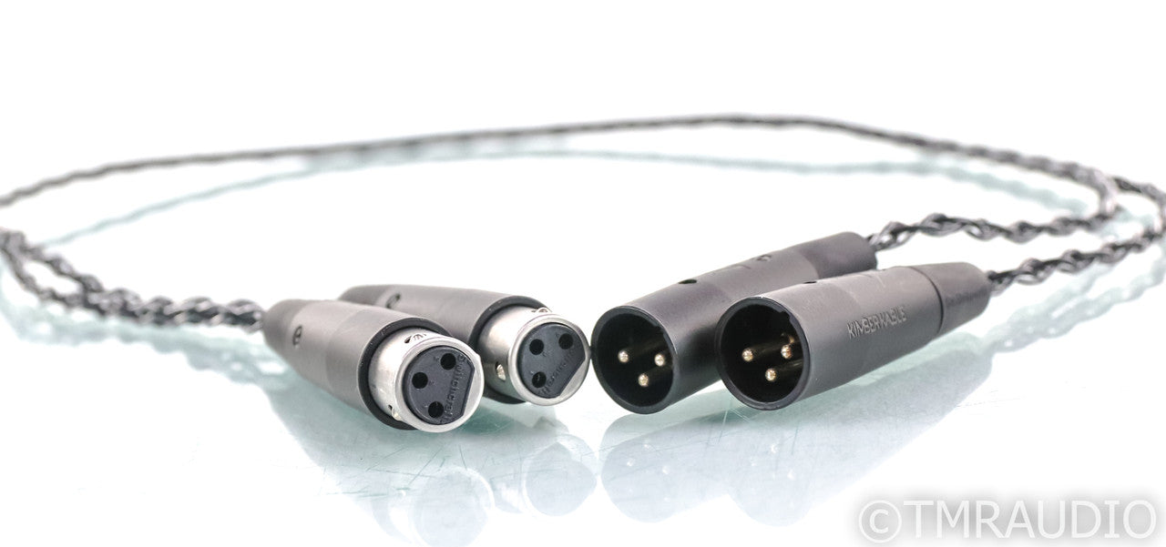 Kimber Kable Carbon XLR Cables; 1m Pair Balanced Interconnects