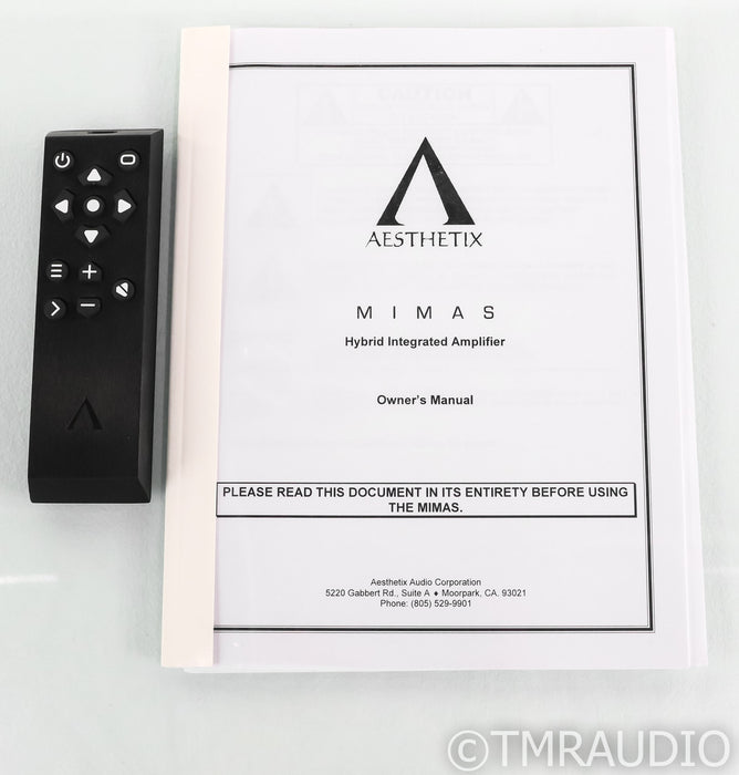 Aesthetix Mimas Stereo Tube Hybrid Integrated Amplifier; Remote; MM / MC Phono