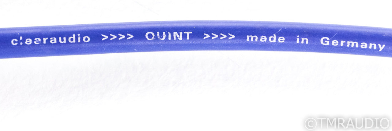 Clearaudio Quint RCA Cables; 5ft Pair Interconnects