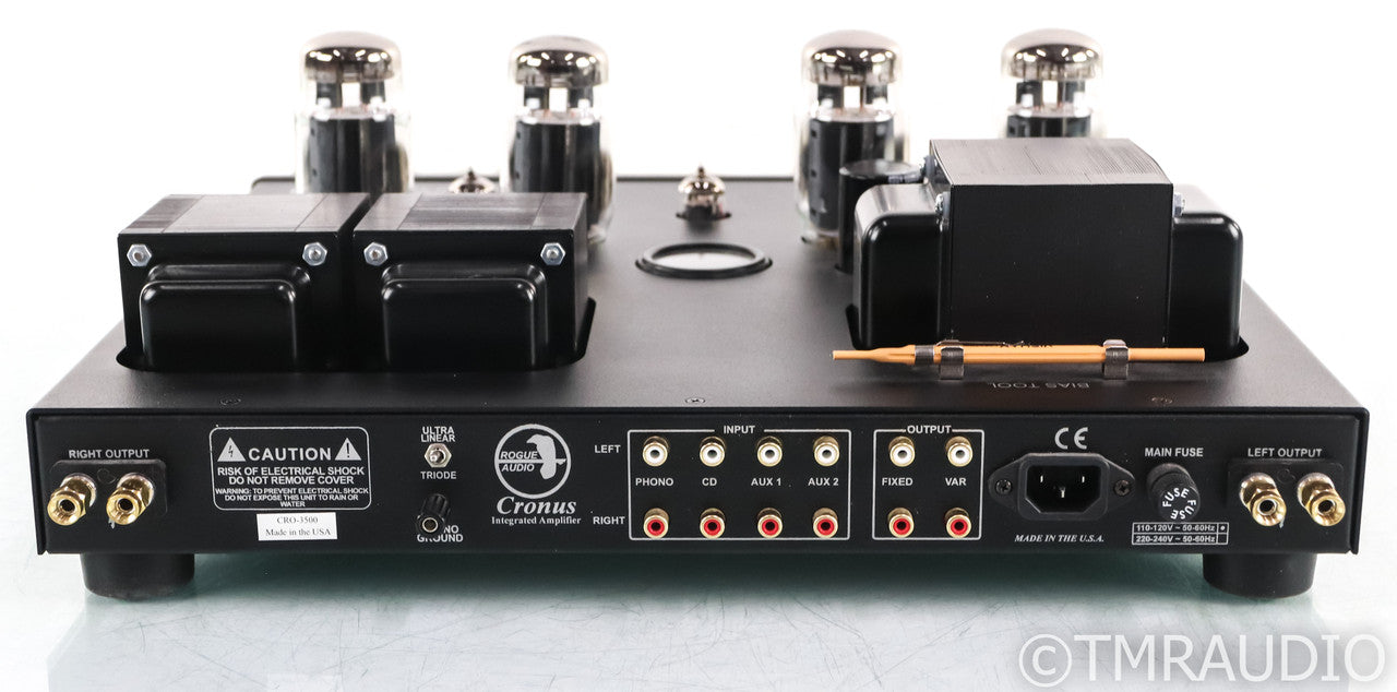 Rogue Audio Cronus Magnum III Stereo Tube Integrated Amplifier; Black; Remote