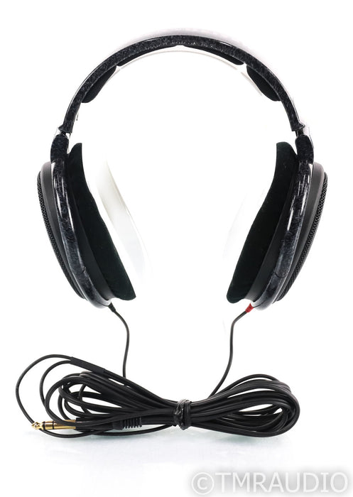 Senheiser HD 600 Open Back Headphones; HD600; Black and Grey Marbled Finish
