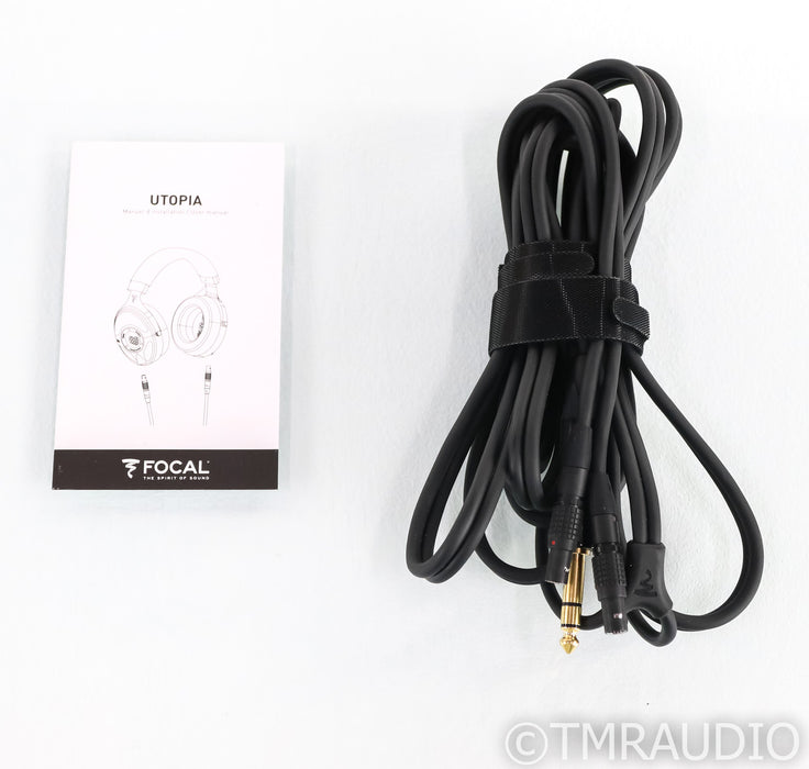 Focal Utopia Open Back Headphones; Leather and Carbon