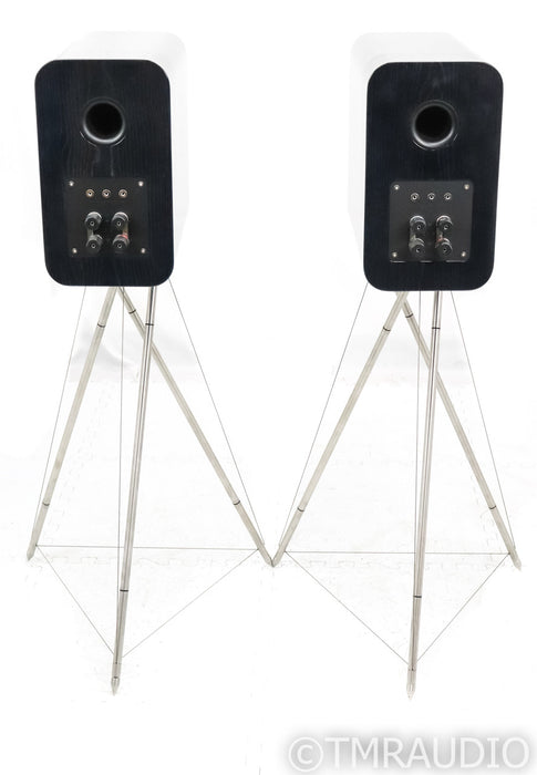 Q Acoustics Concept 300 Bookshelf Speakers; Silver Ebony Pair (Open w/ Warranty); Silver Ebony Pair (Open w/ Warranty)