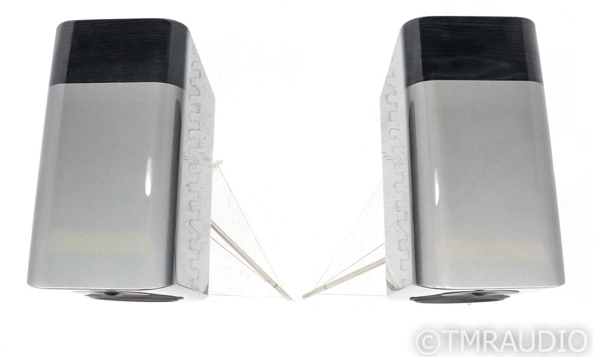 Q Acoustics Concept 300 Bookshelf Speakers; Silver Ebony Pair (Open w/ Warranty); Silver Ebony Pair (Open w/ Warranty)