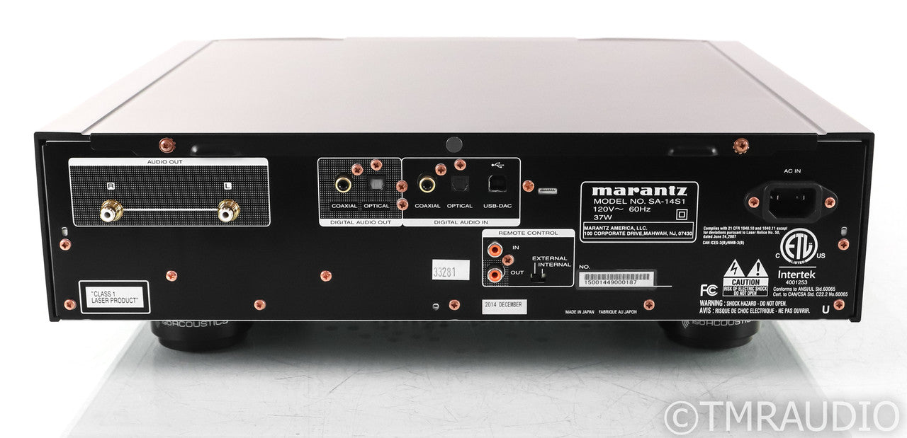 Marantz SA-14S1 CD / SACD Player; SA14S1; PCM 1792 DAC; Remote