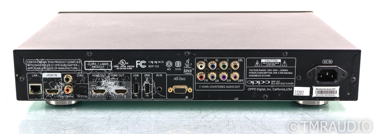 Oppo BDP-103 Universal Blu-Ray Player; BDP103; Dolby