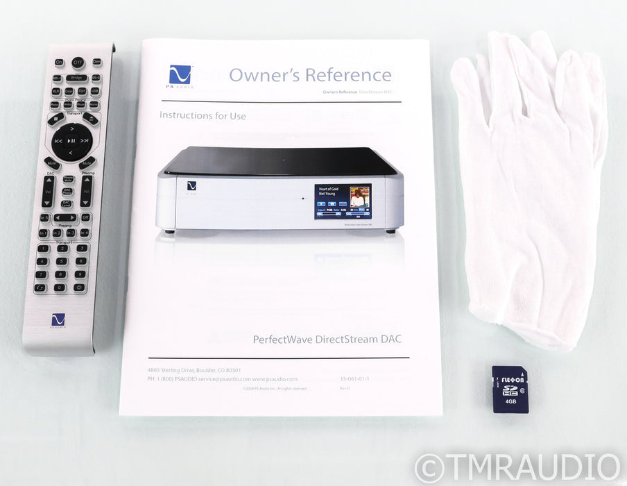 PS Audio PerfectWave DirectStream DAC; Bridge II; DSD; Silver; Remote (Used)