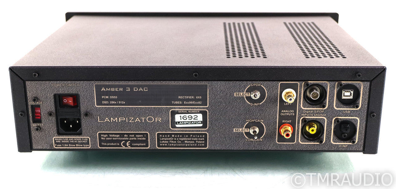 LampizatOr Amber 3 Tube DAC; Amber3; USB; DS53; DSD