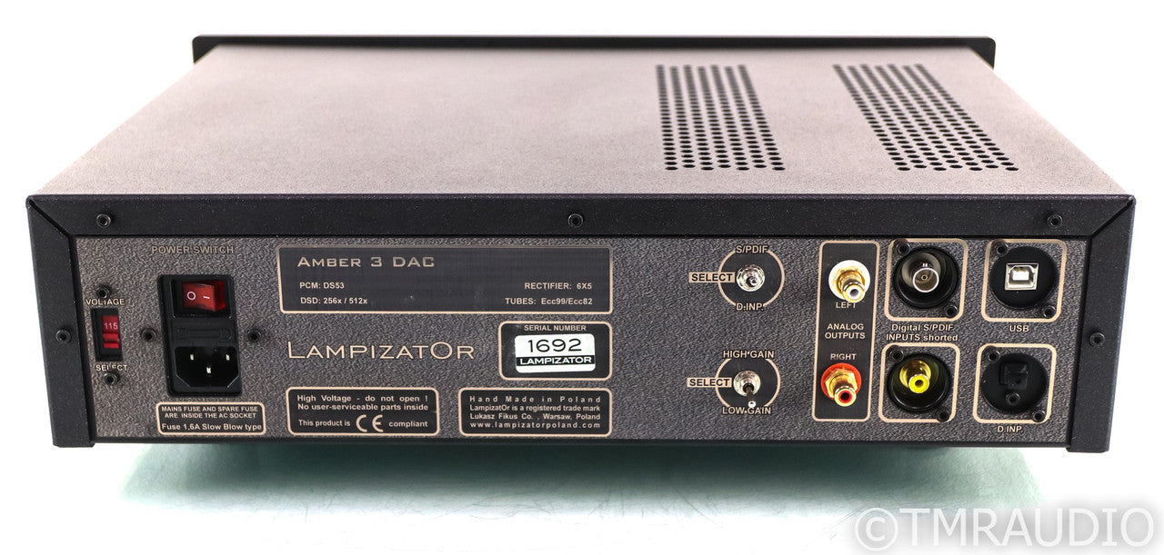 Lampizator Amber 3 Tube DAC; USB; DSD