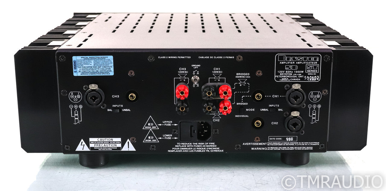 Bryston 5B-ST 3 Channel Power Amplifier; 5BST