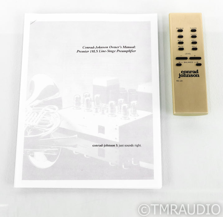 Conrad Johnson 18LS Stereo Preamplifier; 18-LS; Remote