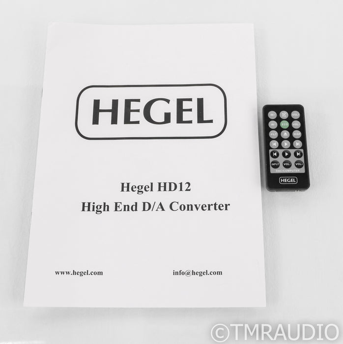 Hegel HD12 DSD DAC; HD-12; D/A Converter; Remote; USB