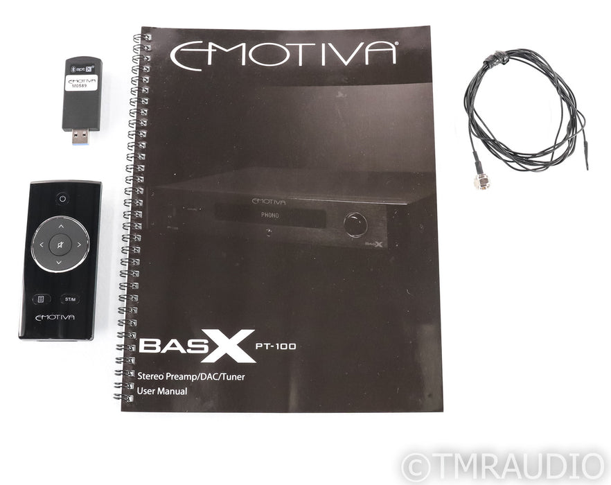 Emotiva BasX PT-100 Stereo Preamplifier / DAC; Tuner; Bluetooth; MM Phono