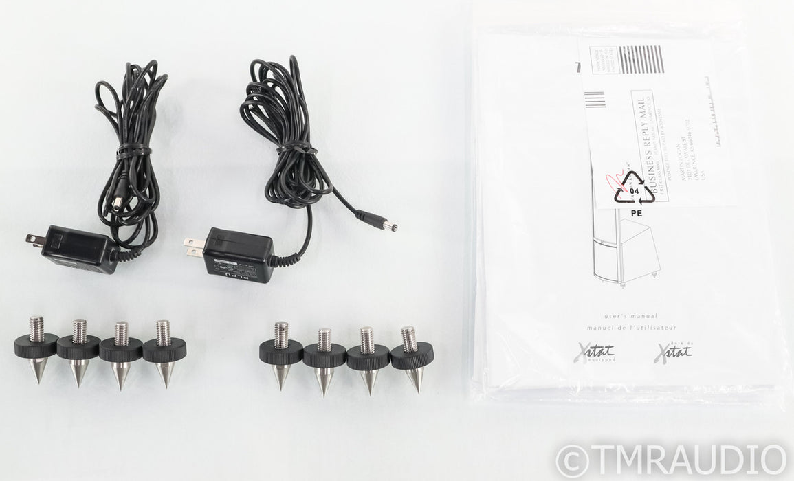 Martin Logan Theos Hybrid Electrostatic Speakers; Cherry Pair