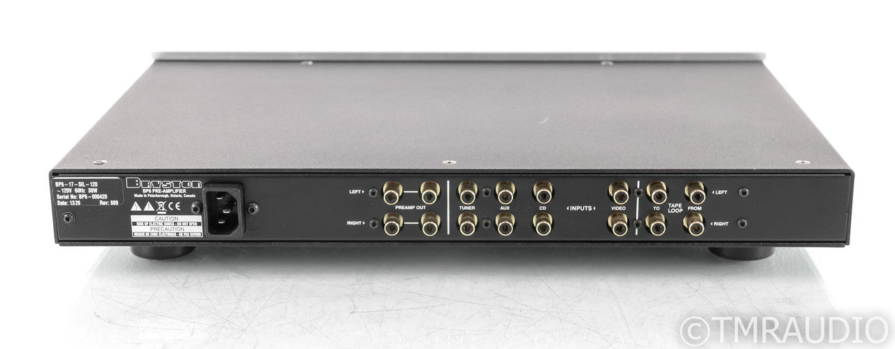 Bryston BP6 Stereo Preamplifier; BP-6; Remote