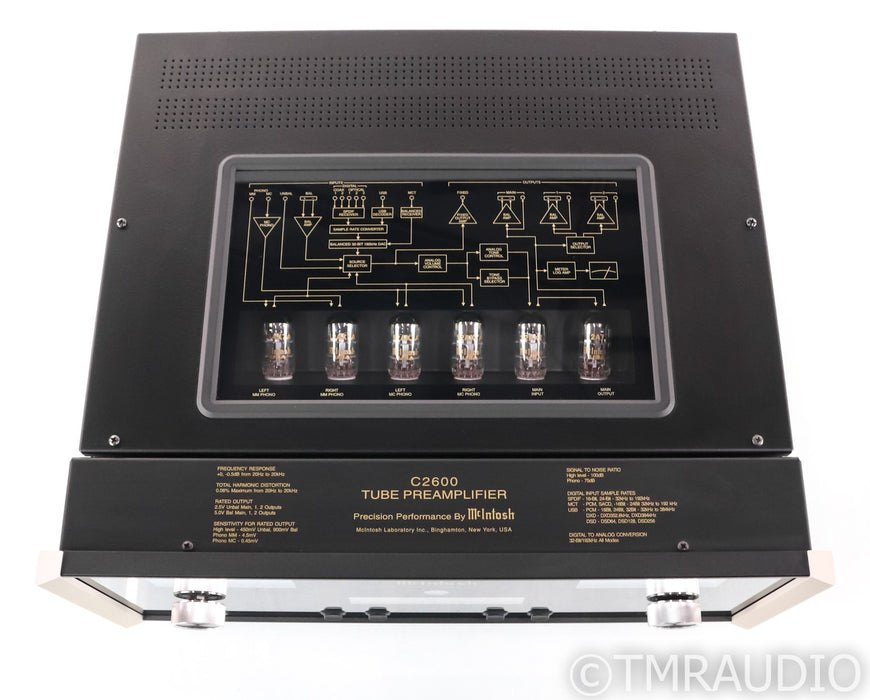 McIntosh C2600 Stereo Tube Preamplifier; Remote; DAC; USB; MM/MC Phono