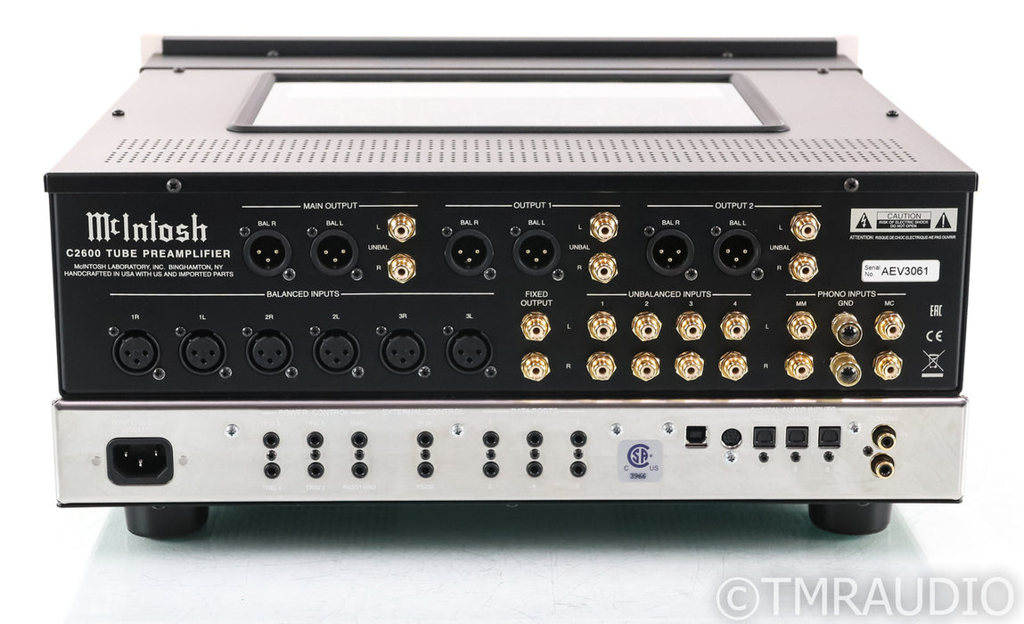 McIntosh C2600 Stereo Tube Preamplifier; Remote; DAC; USB; MM/MC Phono