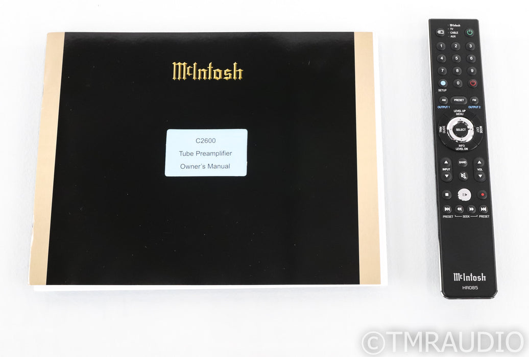 McIntosh C2600 Stereo Tube Preamplifier; Remote; DAC; USB; MM/MC Phono