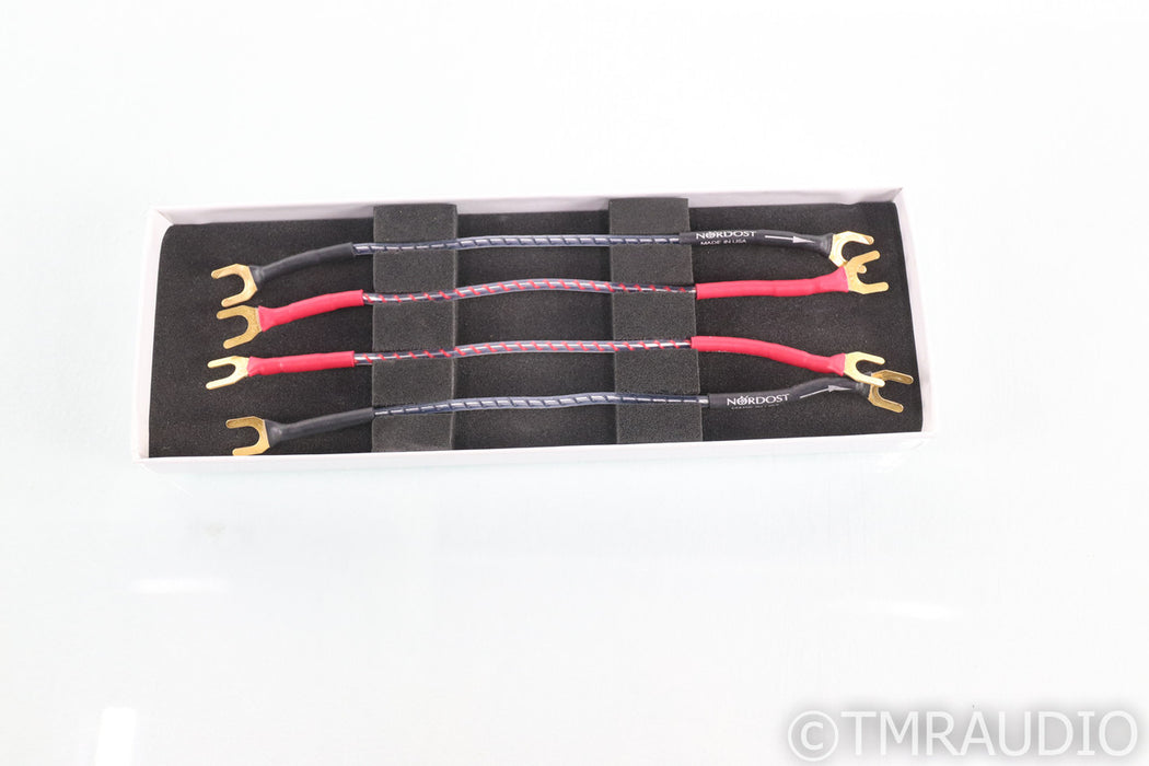 Nordost Norse Silver Bi-Wire Speaker Jumper Cables; 8" Set