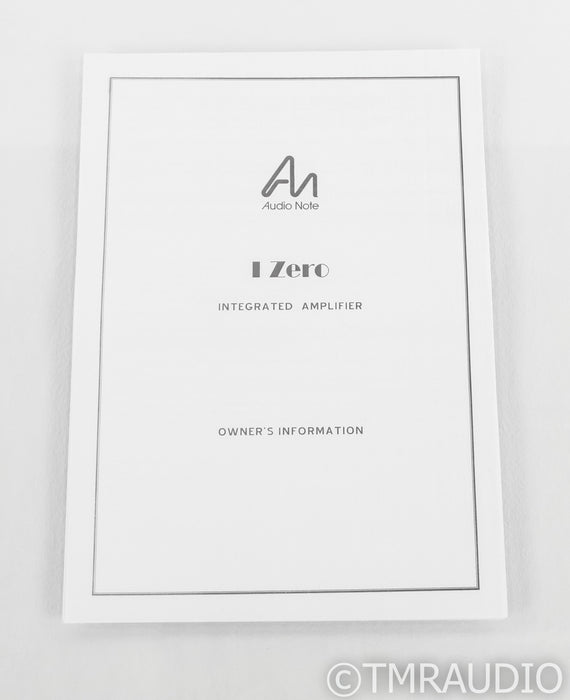 Audio Note I Zero Stereo Integrated Amplifier; IZero;
