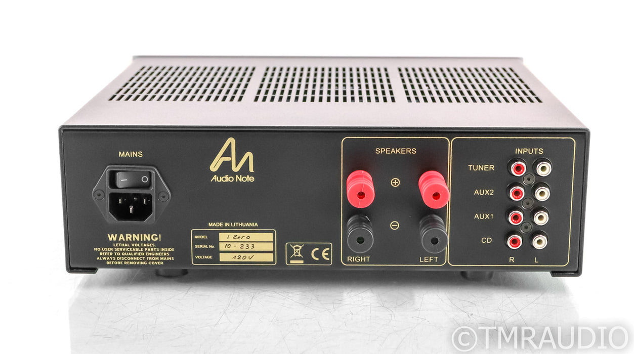 Audio Note I Zero Stereo Integrated Amplifier; IZero;