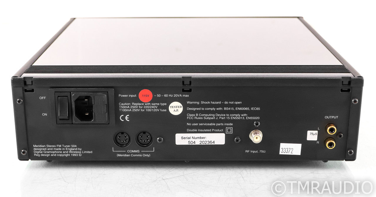 Meridian 504 FM Tuner
