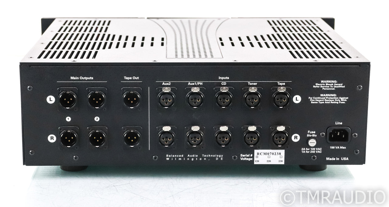 Balanced Audio Technology VK-53 SE Stereo Tube Preamplifier; VK53SE; Remote