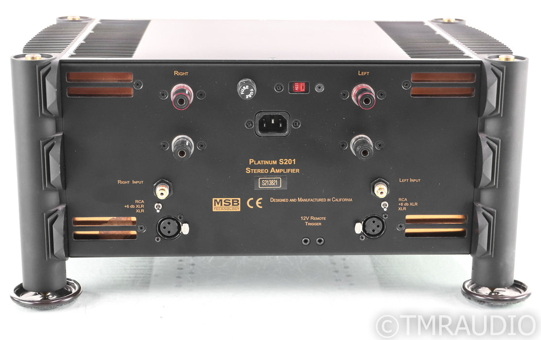 MSB S-201 Stereo Power Amplifier; S201; Balanced; Black; 200W