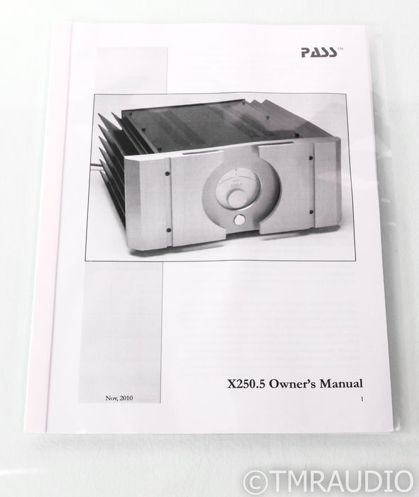 Pass Labs X250.5 Stereo Power Amplifier
