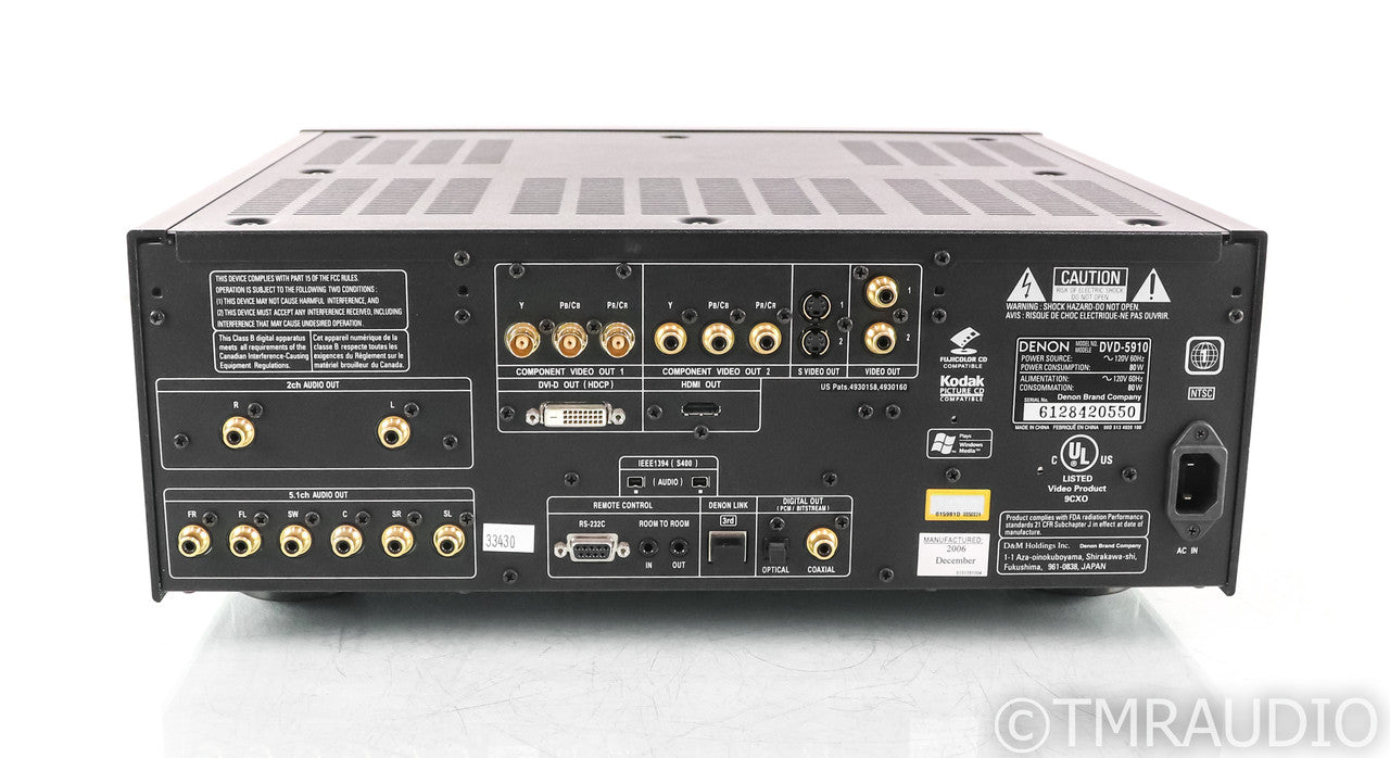 Denon DVD-5910 DVD / SACD Player; DVD5910; SACD