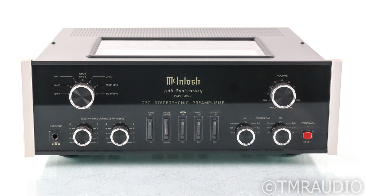 McIntosh C70 Stereo Preamplifier; C-70; 70th Anniversary; Remote; MM/MC Phono