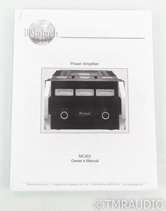 McIntosh MC303 Three Channel Power Amplifier; MC-303