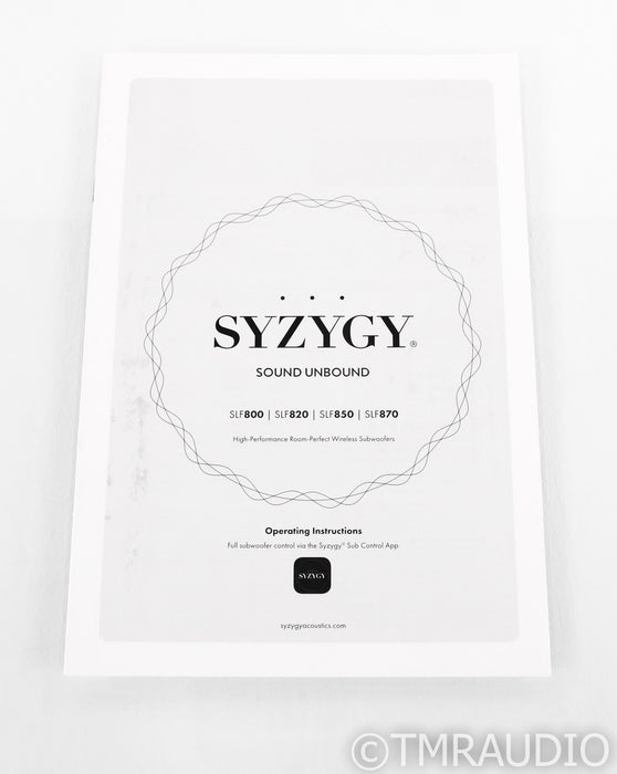 Syzygy SLF870 12" Powered Subwoofer; SLF-870; Black; Wireless Capable