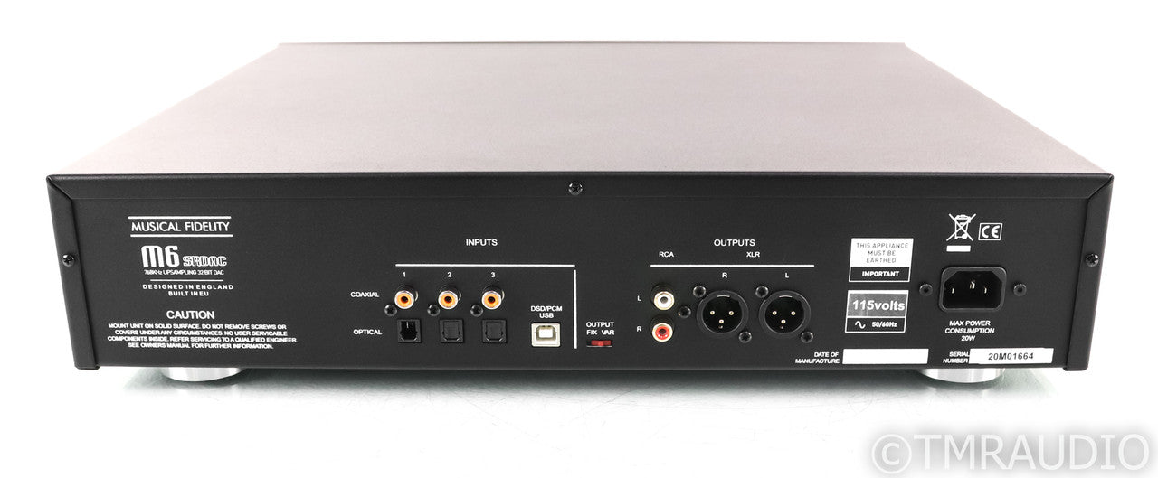 Musical Fidelity M6sR DAC; D/A Converter; M6SR; Black (Open Box w/ Warranty)