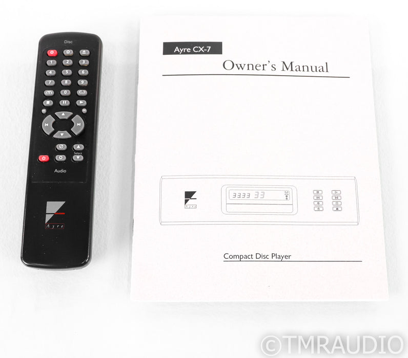 Ayre CX-7eMP CD Player; CX7 eMP; Silver; Remote