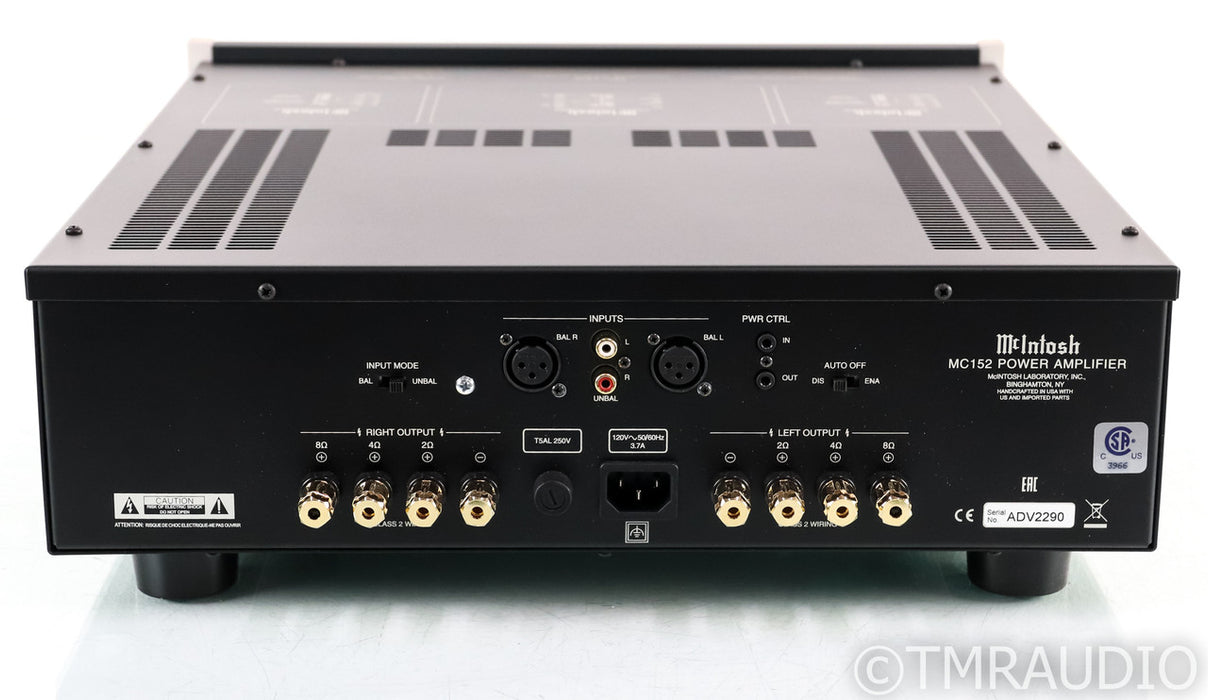 McIntosh MC152 Stereo Power Amplifier; MC-152