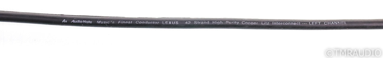 Audio Note Litz RCA Cables; 1m Pair Interconnects; AN-P; Lexus