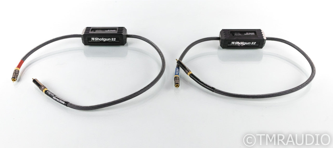 MIT Shotgun S2ic RCA Cables; 1m Pair Interconnects; Adjustable Impedance
