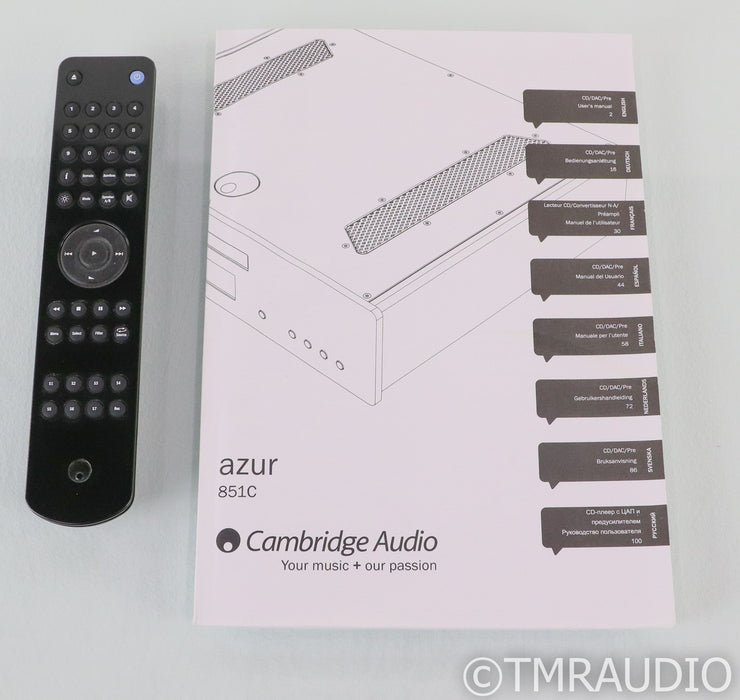 Cambridge Audio Azur 851C CD Player / DAC / Digital Preamplifier