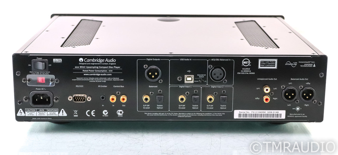 Cambridge Audio Azur 851C CD Player / DAC / Digital Preamplifier