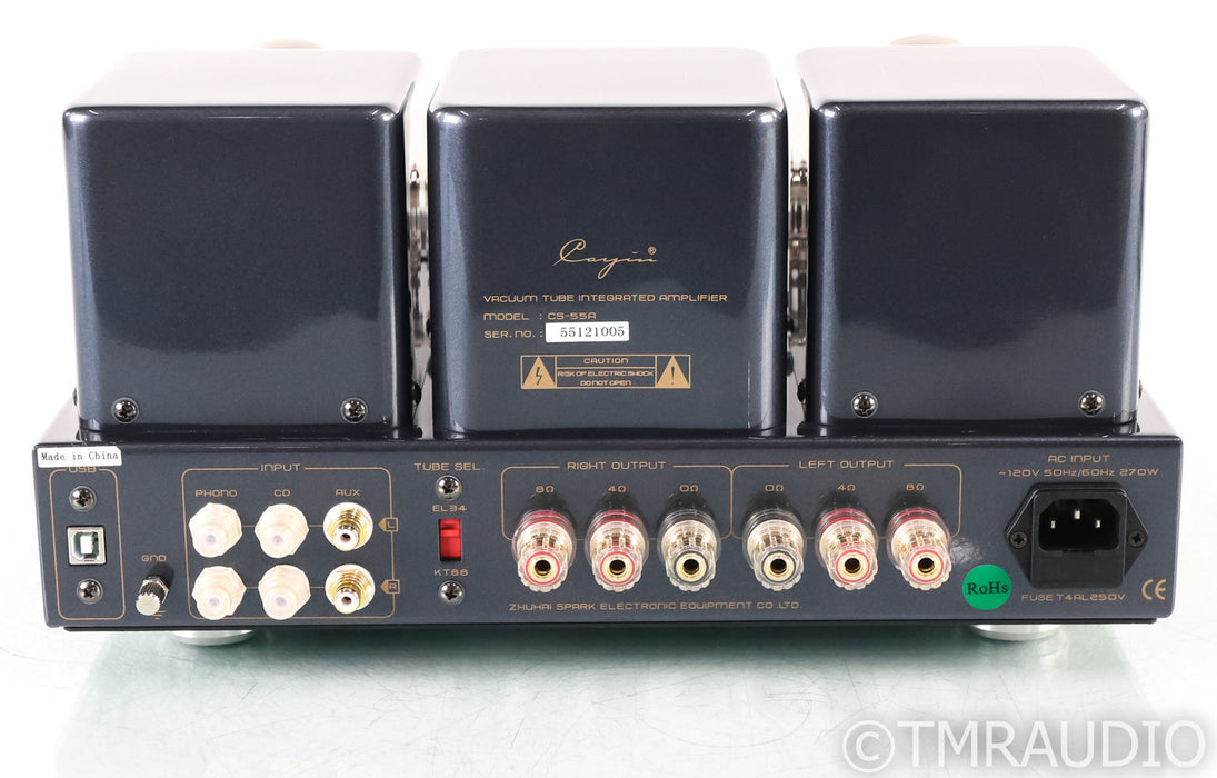 Cayin CS-55A Stereo Tube Integrated Amplifier; CS55A; USB DAC; MM Phono