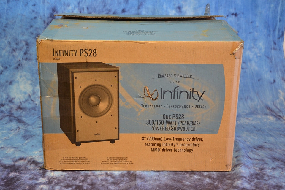 Infinity PS28 Powered Subwoofer in Factory Box. Looks perfect / AS-IS