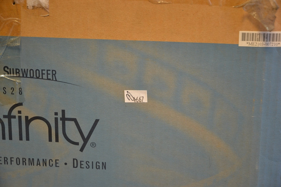 Infinity PS28 Powered Subwoofer in Factory Box. Looks perfect / AS-IS