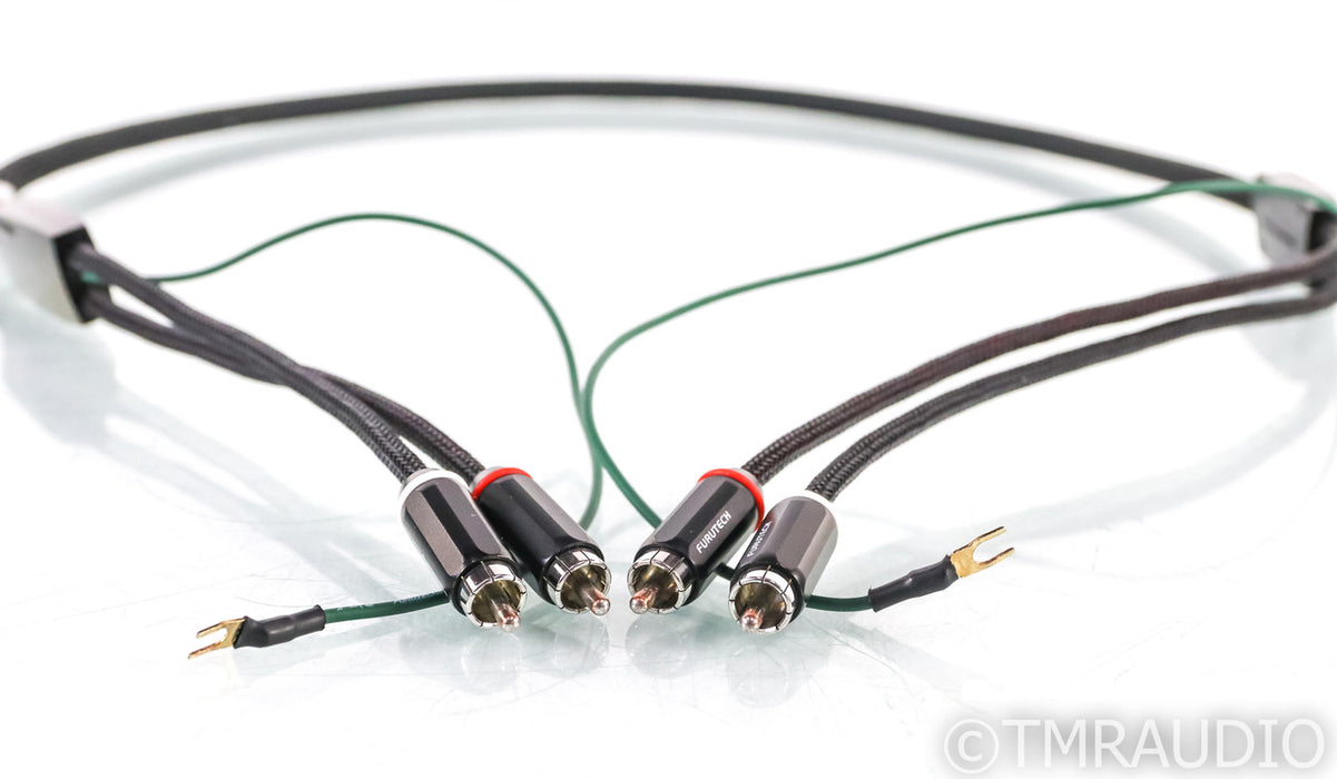 Furutech AG-12-R4 Phono Cables; AG12R4; 1.2m Pair Grounded RCA Interconnects