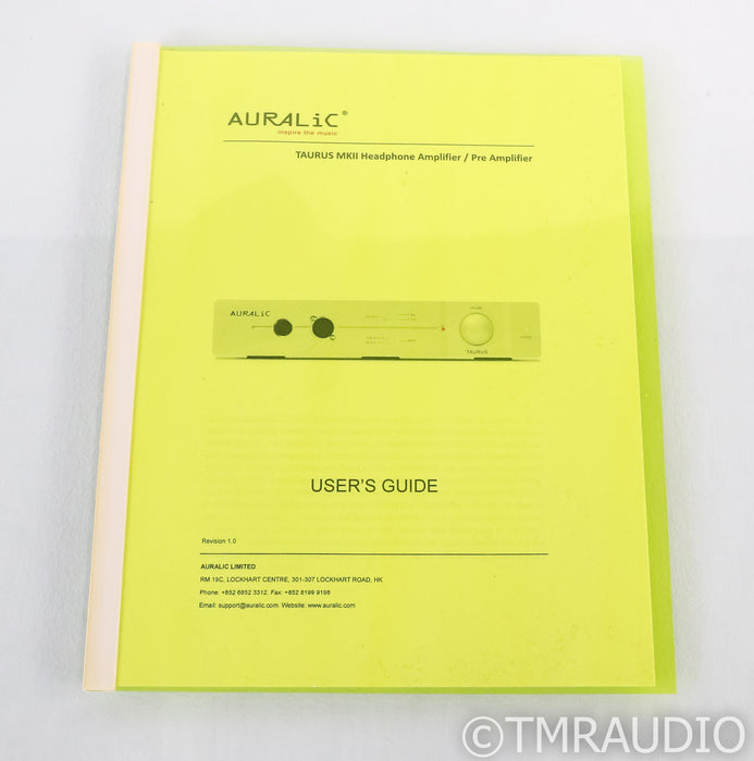 Auralic Taurus MKII Headphone Amplifier; Mark 2